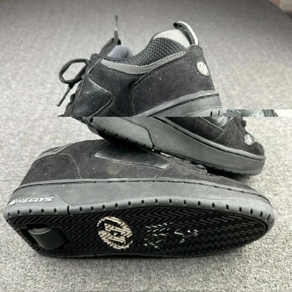 Heelys 7135 Vapor Kids Black Skate Shoes with Wheels Size US 5 UK 4 EUR 36.5